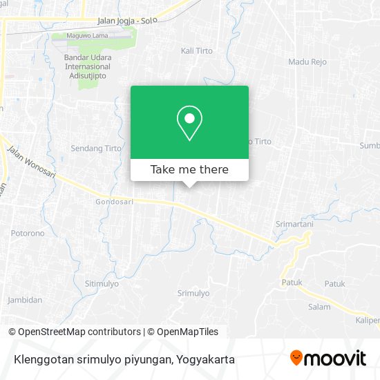 Klenggotan srimulyo piyungan map