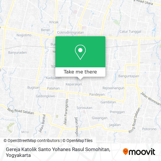 Gereja Katolik Santo Yohanes Rasul Somohitan map