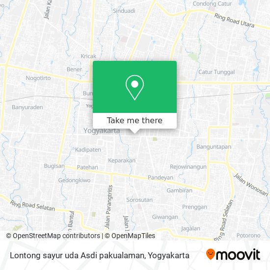 Lontong sayur uda Asdi pakualaman map