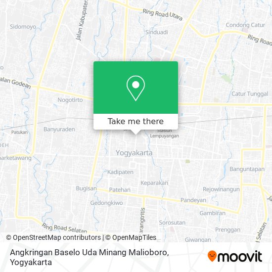 Angkringan Baselo Uda Minang Malioboro map