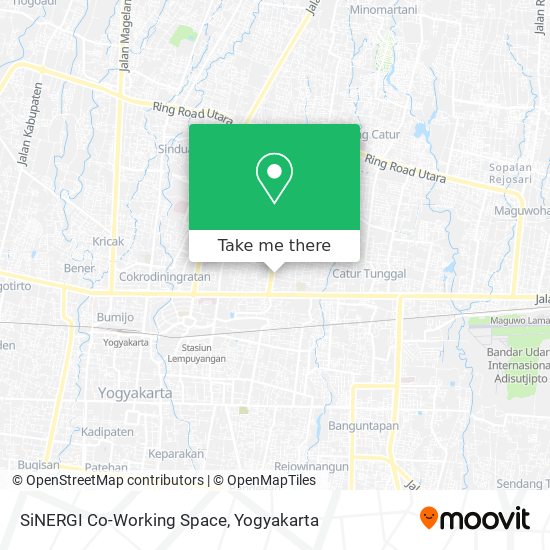 SiNERGI Co-Working Space map