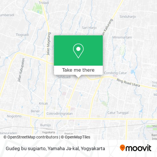 Gudeg bu sugiarto, Yamaha Ja-kal map