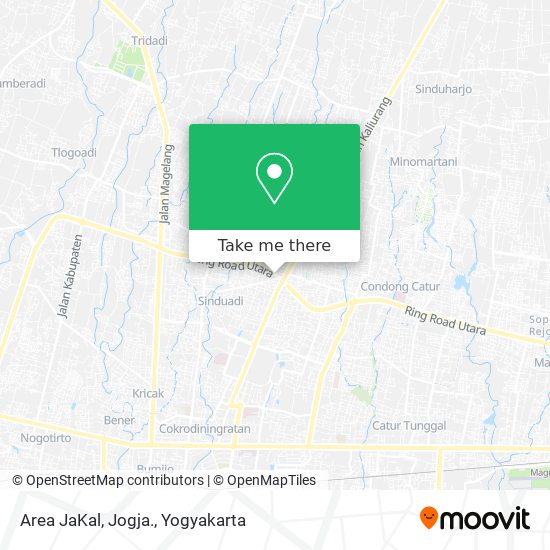 Area JaKal, Jogja. map