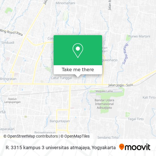 R. 3315 kampus 3 universitas atmajaya map