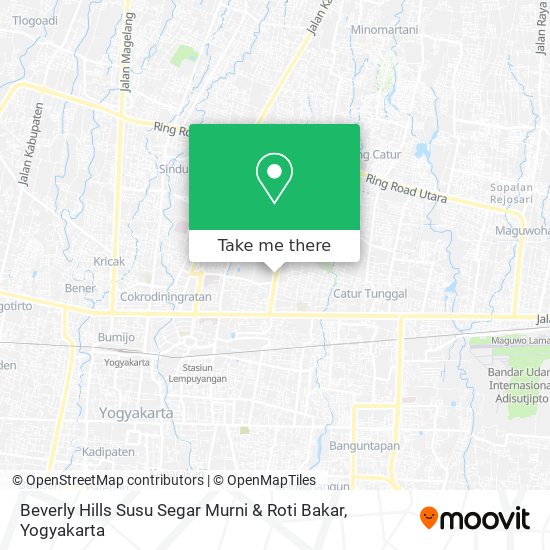 Beverly Hills Susu Segar Murni & Roti Bakar map