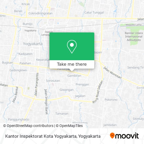 Kantor Inspektorat Kota Yogyakarta map