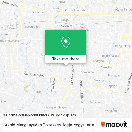 Akbid Mangkuyudan Poltekkes Jogja map