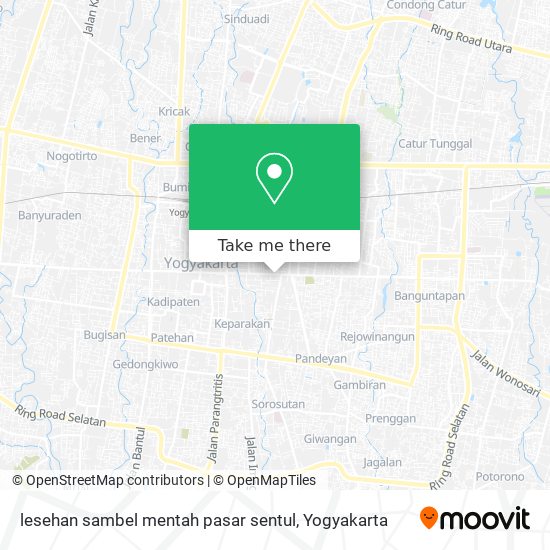 lesehan sambel mentah pasar sentul map