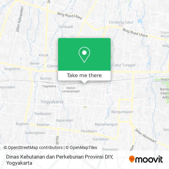 Dinas Kehutanan dan Perkebunan Provinsi DIY map