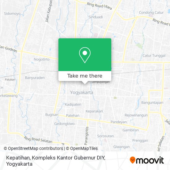 Kepatihan, Kompleks Kantor Gubernur DIY map