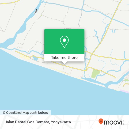 Jalan Pantai Goa Cemara map