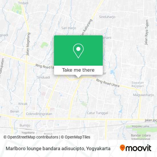 Marlboro lounge bandara adisucipto map