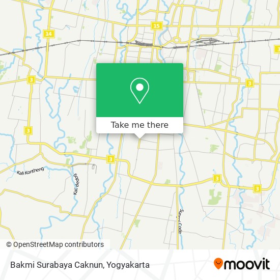 Bakmi Surabaya Caknun map