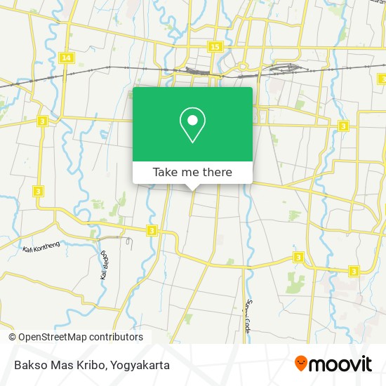 Bakso Mas Kribo map