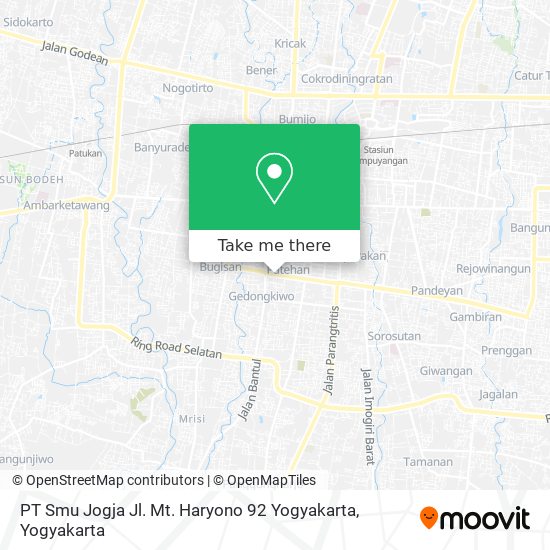 PT Smu Jogja Jl. Mt. Haryono 92 Yogyakarta map