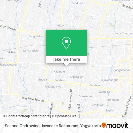 Sasono Ondrowino Javanese Restaurant map