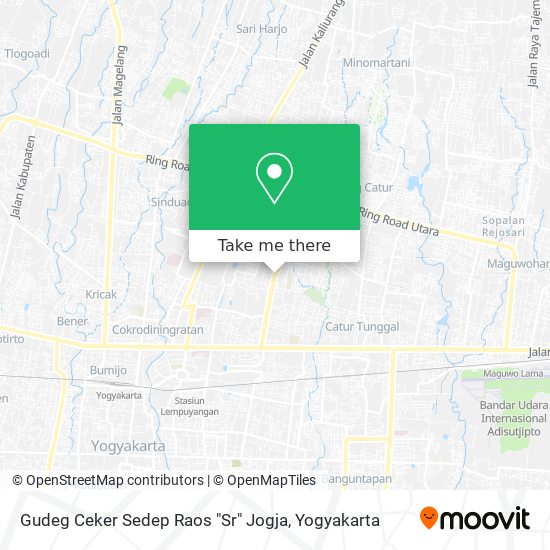 Gudeg Ceker Sedep Raos "Sr" Jogja map