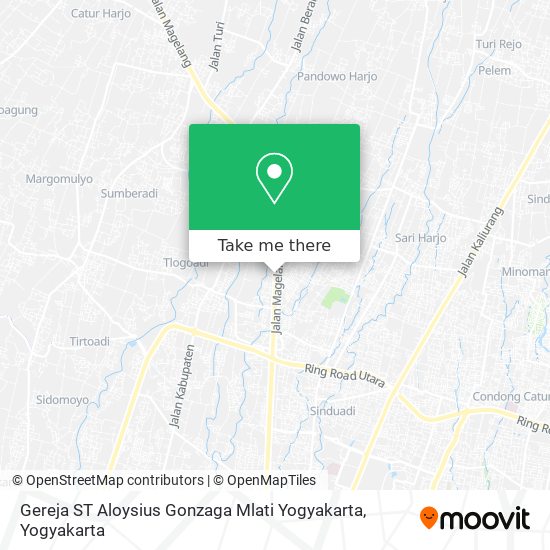 Gereja ST Aloysius Gonzaga Mlati Yogyakarta map