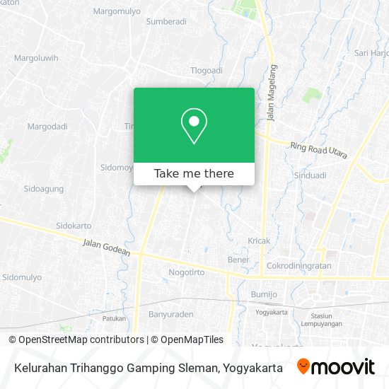 Kelurahan Trihanggo Gamping Sleman map