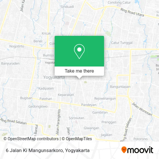 6 Jalan Ki Mangunsarkoro map