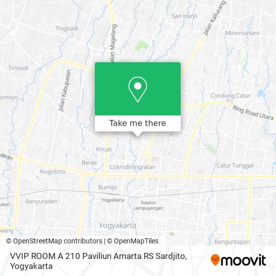 VVIP ROOM A 210 Paviliun Amarta RS Sardjito map