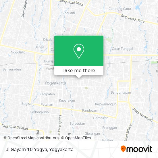 Jl Gayam 10 Yogya map