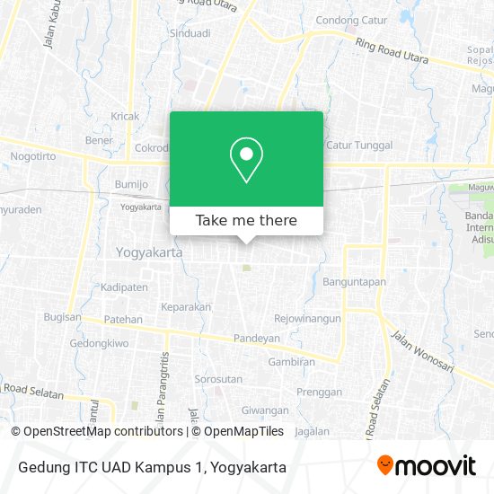 Gedung ITC UAD Kampus 1 map