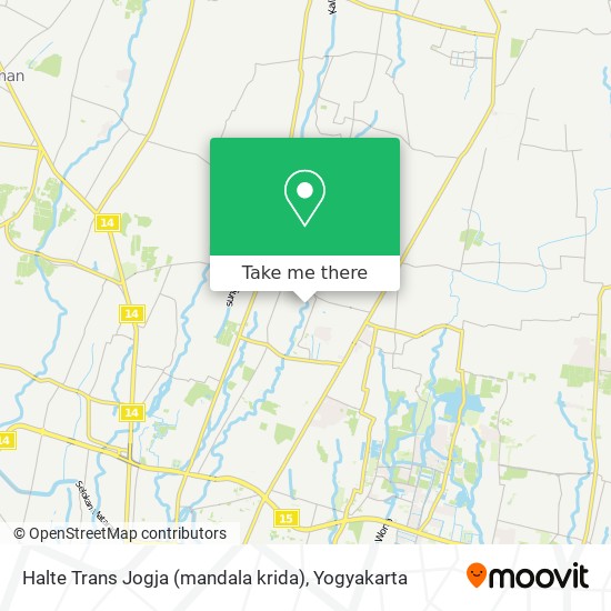 Halte Trans Jogja (mandala krida) map