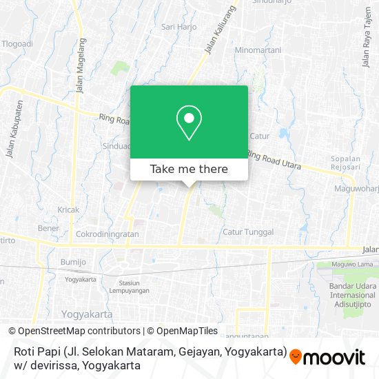 Roti Papi (Jl. Selokan Mataram, Gejayan, Yogyakarta) w/ devirissa map