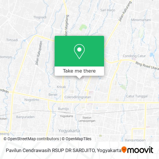 Pavilun Cendrawasih RSUP DR SARDJITO map