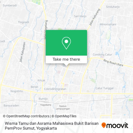 Wisma Tamu dan Asrama Mahasiswa Bukit Barisan PemProv Sumut map
