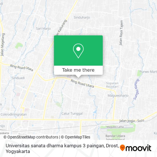 Universitas sanata dharma kampus 3 paingan, Drost map