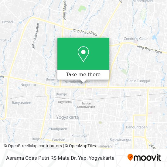 Asrama Coas Putri RS Mata Dr. Yap map