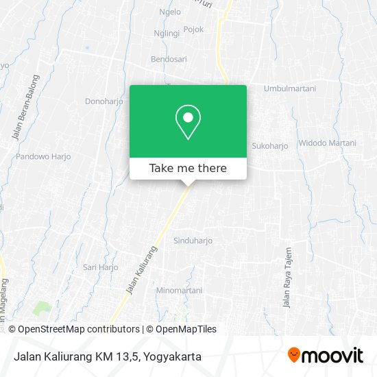 Jalan Kaliurang KM 13,5 map