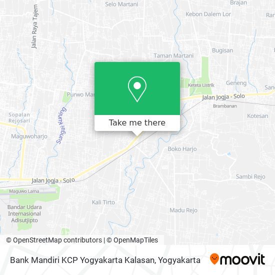 Bank Mandiri KCP Yogyakarta Kalasan map