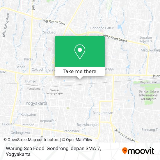 Warung Sea Food 'Gondrong' depan SMA 7 map