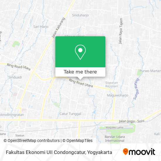 Fakultas Ekonomi UII Condongcatur map