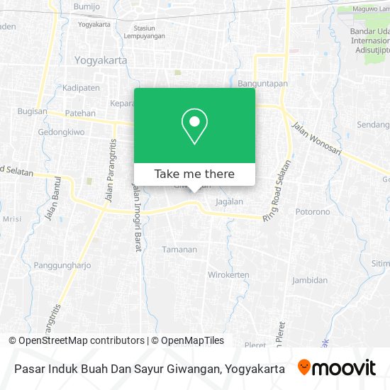 Pasar Induk Buah Dan Sayur Giwangan map