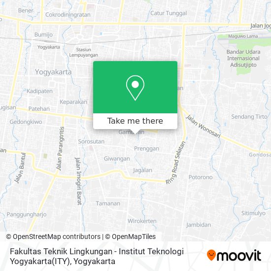 Fakultas Teknik Lingkungan - Institut Teknologi Yogyakarta(ITY) map