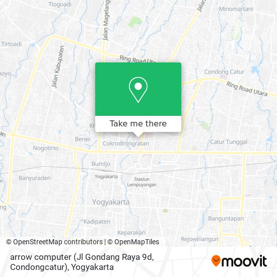 arrow computer (Jl Gondang Raya 9d, Condongcatur) map