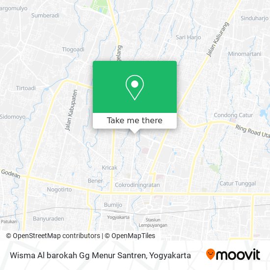 Wisma Al barokah Gg Menur Santren map