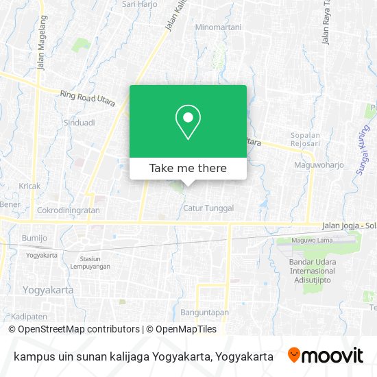 kampus uin sunan kalijaga Yogyakarta map