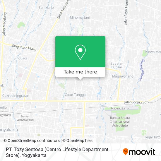 PT. Tozy Sentosa (Centro Lifestyle Department Store) map