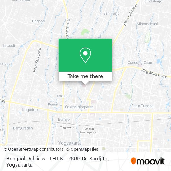 Bangsal Dahlia 5 - THT-KL RSUP Dr. Sardjito map