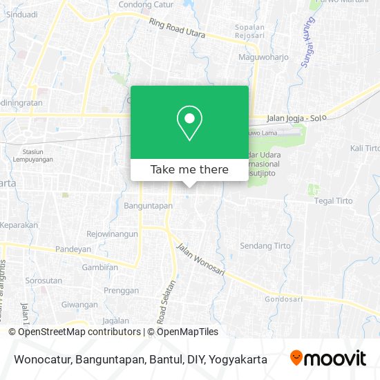 Wonocatur, Banguntapan, Bantul, DIY map