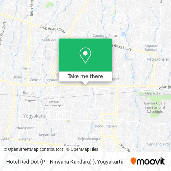 Hotel Red Dot (PT Nirwana Kandara) ) map