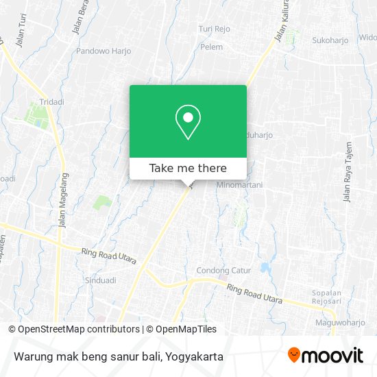 Warung mak beng sanur bali map