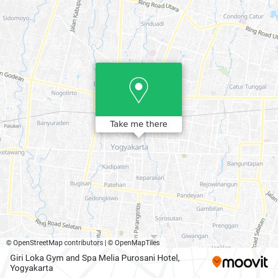 Giri Loka Gym and Spa Melia Purosani Hotel map