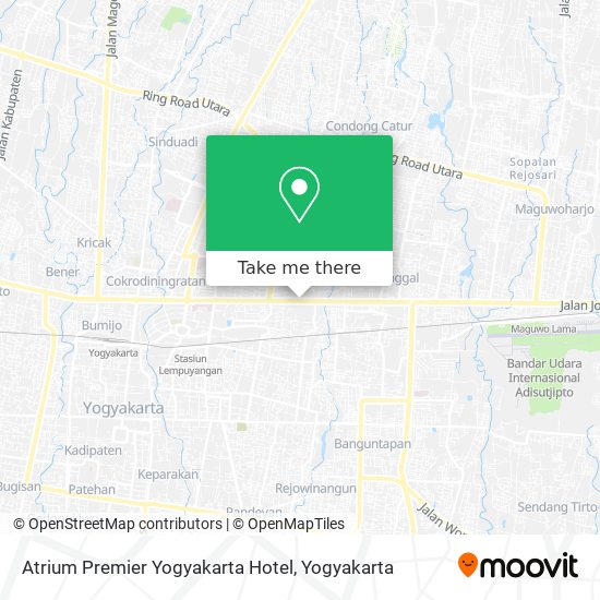 Atrium Premier Yogyakarta Hotel map