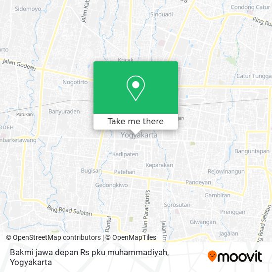 Bakmi jawa depan Rs pku muhammadiyah map